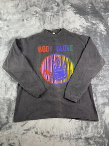 Vintage 1991 Body Glove Graphic Long Sleeve Tee Made in USA Youth L Surf Skate - Picture 1 of 9