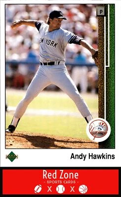 1989 Upper Deck - #708 Andy Hawkins NM Set Break. - Image 1 of 2