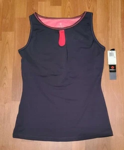 NWT Women's Hawke & Co Sport Wicking Stretch Workout Top - XL - BLACK PEARL - Imagen 1 de 5