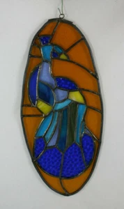 Stained Glass Peacock Suncatcher - Picture 1 of 4