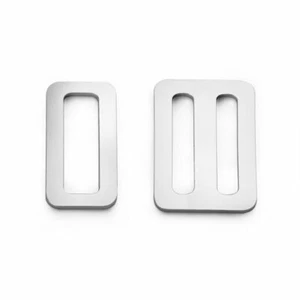 Stainless Steel 304 Rectangle Square Buckle Tri-Glide Slider Belt Adjuster Strap - Picture 1 of 9