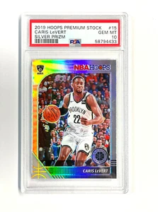 Aros Premium Stock #15 Caris 2019 palanca plata Prizm Nets PSA 10 - Imagen 1 de 3