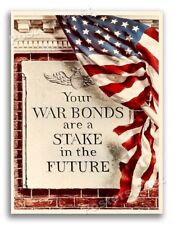 1944 World War 2 Buy War Bonds Vintage Style Homefront Poster - 18x24