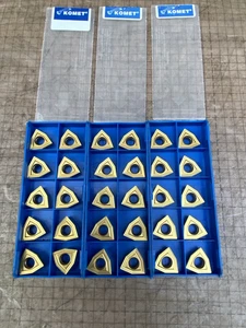 30pc. KOMET W29 42010.0484 BK84 Carbide Inserts for Lathe Tool Holder NEW - Picture 1 of 11