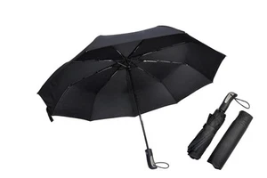 Black Folding Automatic Windproof Travel Umbrella, Portable,Compact,Light, St... - Picture 1 of 6