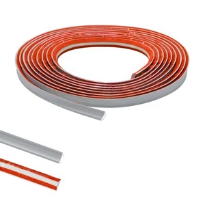 Borde cuadrante de PVC gris, faldón, moldura flexible, laminado de plástico - Imagen 1 de 5
