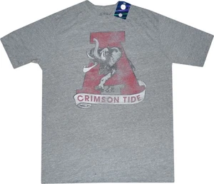 Alabama Crimson Tide Throwback Tri Blend By American Sportswear Shirt New Tags - Picture 1 of 2