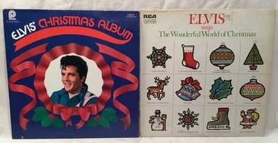 2 Elvis Presley Christmas Albums- The Wonderful World Of Christmas, Elvis’ Album Foto 1 de 4