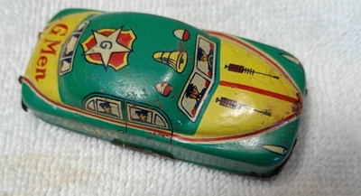 Coche de juguete de hojalata G para hombre de colección / coche de policía de Japón 3" Foto 1 de 4