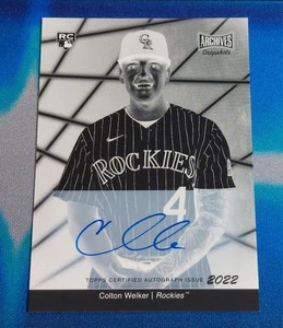 Colton Welker 2022 Topps Archives Instantáneas Día de la Imagen NEGATIVO Automático #PD-14/25 - Imagen 1 de 2