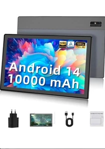 EagleSoar 2025 Neueste Tablet Android 14, 10 Zoll mit 12GB RAM+128GB ROM - Neu - Bild 1 von 5