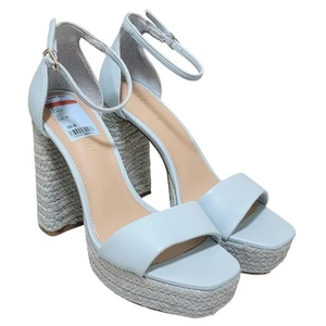 Sandalias Omega Alpargata Madden Niña Mujer Talla EE. UU. 8,5 M Correa al Tobillo Azul París - Imagen 1 de 6
