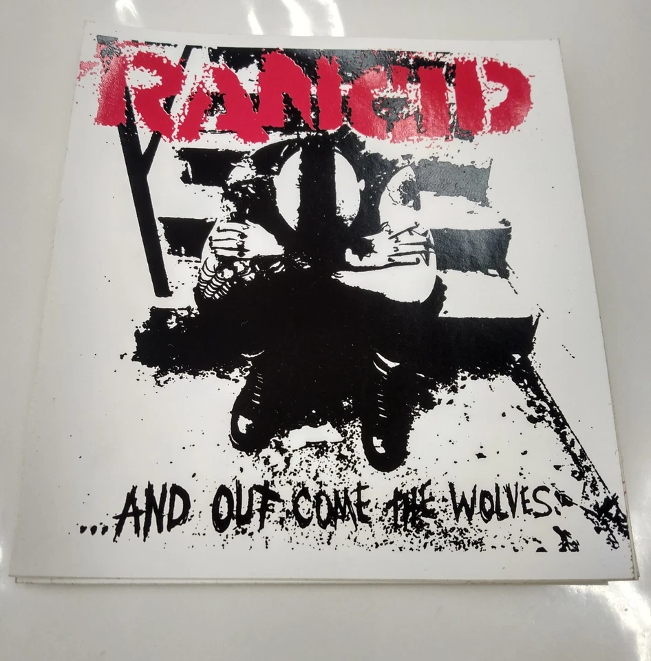 rancid - the band - and out come the wolves - sticker - brand new - Image 1 of 1