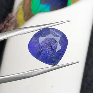 6.10 Carat Natural Faceted Pear Cut Blue Color Tanzanite loose Gemtone - Picture 1 of 7