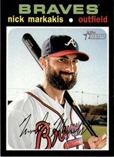 2020 Topps Heritage Nick Markakis #100 Atlanta Braves