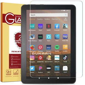 Genuine 100% 9H TEMPERED GLASS For AMAZON KINDLE FIRE HD 8 & 8 Plus 2020 release - Picture 1 of 6