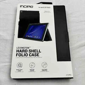 Incipio Lexington Folio Hard Shell Case Sony Xperia Z2 Tablet Black New - Picture 1 of 3