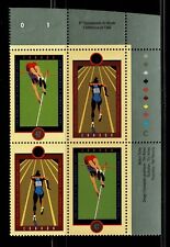 Canada - ML#852 - IAAF World Champships, UR Pl Block Scott #'s 1908a MNH