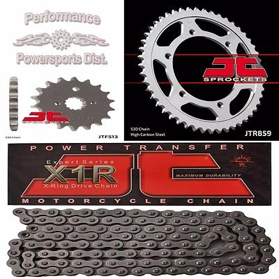 JUEGO DE PIÑÓN JT 16 (+1)/47 YAMAHA YZF600R 95-07 NUEVO Y JUEGO DE CADENA X JTC530X1R Foto 1 de 3