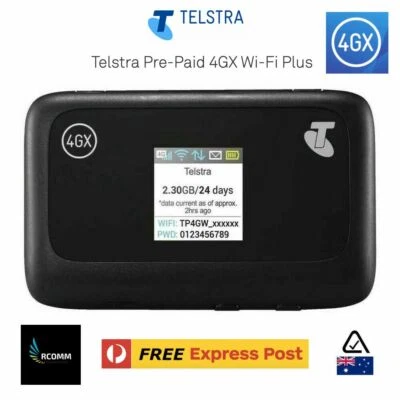 TELSTRA WIFI PLUS MF910Y 4G 4GX Display Modem Router Broadband  AU STOCK SEALED - image 1 of 4