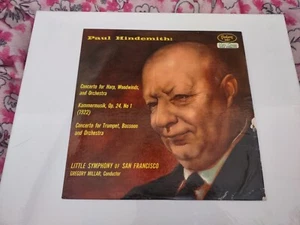 PAUL HINDEMITH CONCERTO FOR HARP, WOODWINDS AND ORCHESTRA RED VINYL RECORD 5001 - Picture 1 of 4