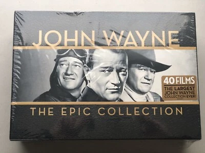 John Wayne - The Epic Collection (2014) DVD Set, 40 Films, DUKE Belt Buckle OOP - Image 1 of 4