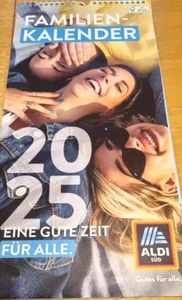 2 x Familienplaner 2025 Familienkalender Wandkalender 2025 zum Aufhängen Aldi - Bild 1 von 1
