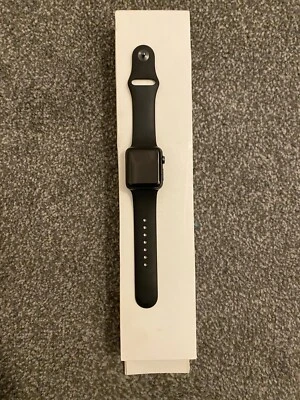 Apple Watch Series 1 38mm Space Grey Aluminium Case - Black Sport Band - Image 1 of 2