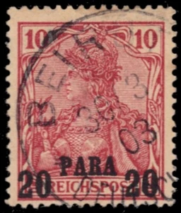DEUTSCHE AMTER in RELEVANT 14 - Germania "1900 Provisorisch" (pb39311) - Bild 1 von 1
