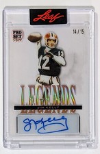2023 Leaf Pro Set Pure Legends Jim Kelly Auto Autograph 13/15 Buffalo Bills HOF 