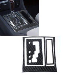 Juego de 3 pegatinas de panel de cambio de marchas de fibra de carbono para Chrysler 300 2005-07 - Imagen 1 de 11