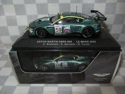 IXO 1/43 ASTON MARTIN DBR9 # 59 LE MANS 2005 BRABHAM - SARRAZIN - TURNER LTD ED  - Image 1 of 4