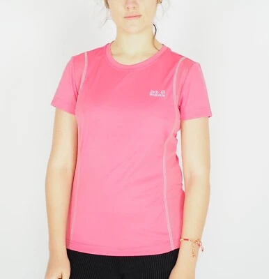 Camiseta deportiva mujer Jack Wolfskin 5006241 Rosebud delgada transpirable manga corta Foto 1 de 4