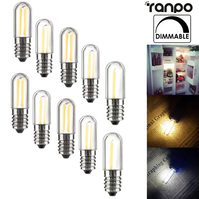Dimmable Led Fridge Light Bulbs 1Watts 220V E14 Bulb E12 3200K Lamp White Warm - Image 1 of 4