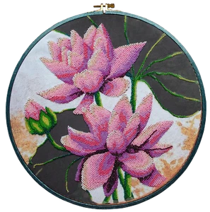DIY Bead Embroidery Kit "Blooming lotus" - Picture 1 of 8