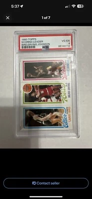 1980 topps larry bird magic johnson - Image 1 of 4