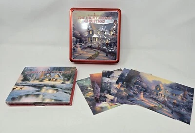 Thomas Kinkade The Night Before Christmas 2007 2 CD and DVD Tin 6 Postcards - Image 1 of 4