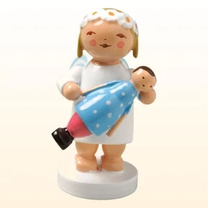 Wendt & Kühn Margeritenengel, stehend,  mit Puppe, 634/30/2, vom Fachhändler - Bild 1 von 3