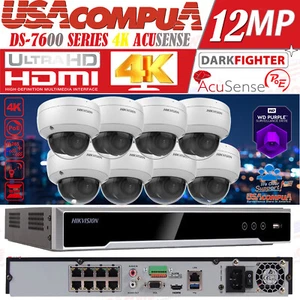 Hikvision 4K 8ch 8 PoE CCTV Security ip Camera System 8MP 30m IR DS-2CD2186G2-I - Picture 1 of 15