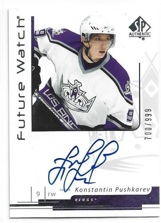 06-07 SP Authentic Future Watch Auto /999 Konstantin Pushkarev #185 - Image 1 of 1