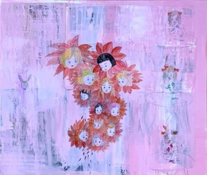 Noriko Ito "Untitled" Original Oil on Canvas Signed by Artist - Picture 1 of 1