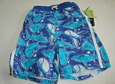 Boys Bathing Suit Blue Ocean Design Size 5  UPF 50+ Mick Mack