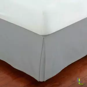 Fancy Collection Easy Care Bed Skirt Microfiber Drop Bed Skirt Solid New light - Picture 1 of 1