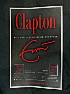 Eric Clapton Poster ORIGINAL The Complete Clapton CD & Book Poster 11" X 17" ! - Picture 1 of 1