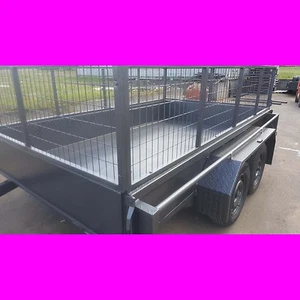10x6 galvanised tandem trailer with crate top quality local made 2000kgs 10x5 - Picture 1 of 10