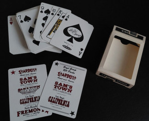 SAM'S TOWN, GOLD RIVER. LAUGHLIN NEVEDA SOUVENIR CARD DECK. GEORGE MATTESON CO.