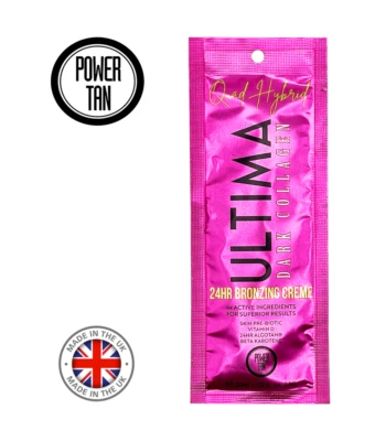 Power Tan Ultima Dark Collagen Bronzer Tanning Lotion 20ml - Image 1 of 4