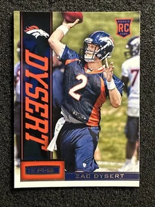 Zac Dysert #199 2013 Panini Rookies & Stars RC Denver Broncos - Imagen 1 de 2