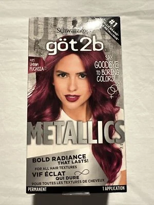 Color de pelo permanente Schwarzkopf GOT2B Metallics - M85 Urban Fucsia - Nuevo en caja Foto 1 de 4