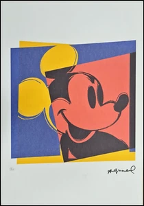 ANDY WARHOL * Mickey Mouse * signed lithograph * Kunstdruck * limited # xx/125 - Bild 1 von 9